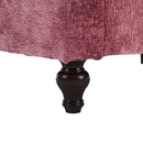 Mid Century Modern Chenille Fabric Loveseat Sofa, 2 Seat Upholstered Couch