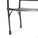 Cast Aluminum Dining Chair With Hand Crafted Details - Bronze