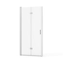 Bifold Frameless Shower Door With Tempered Clear Glass