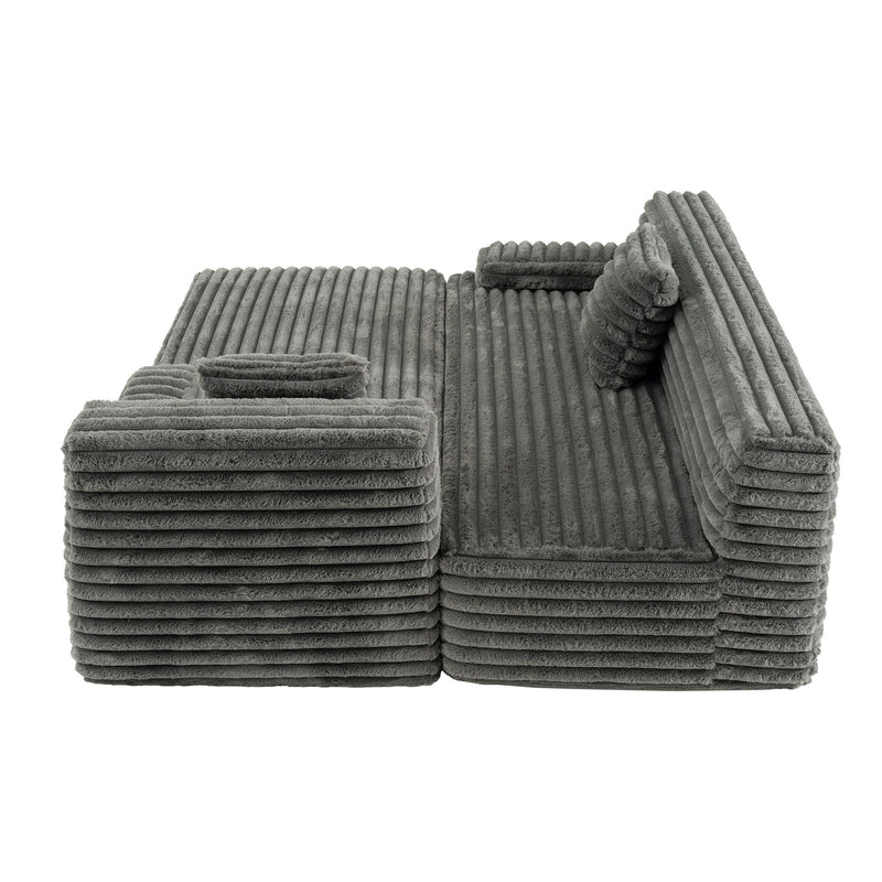 Cloud Sectional Sofa Upholstered Couch Free Combined Sofa