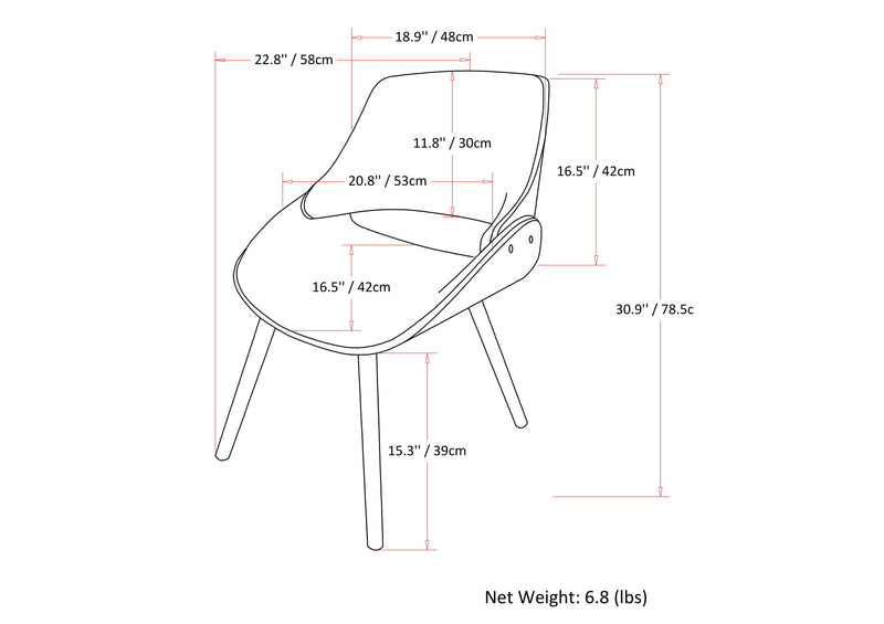 Malden - Mid Century Modern Bentwood Dining Chair