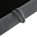 Upholstered L Shaped Sectional Sofa With Storage, Movable Ottoman, And 6 Throw Pillows