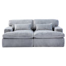 Double Chaise Lounge Chair, Oversized Upholstered Sleeper Cloud Couch