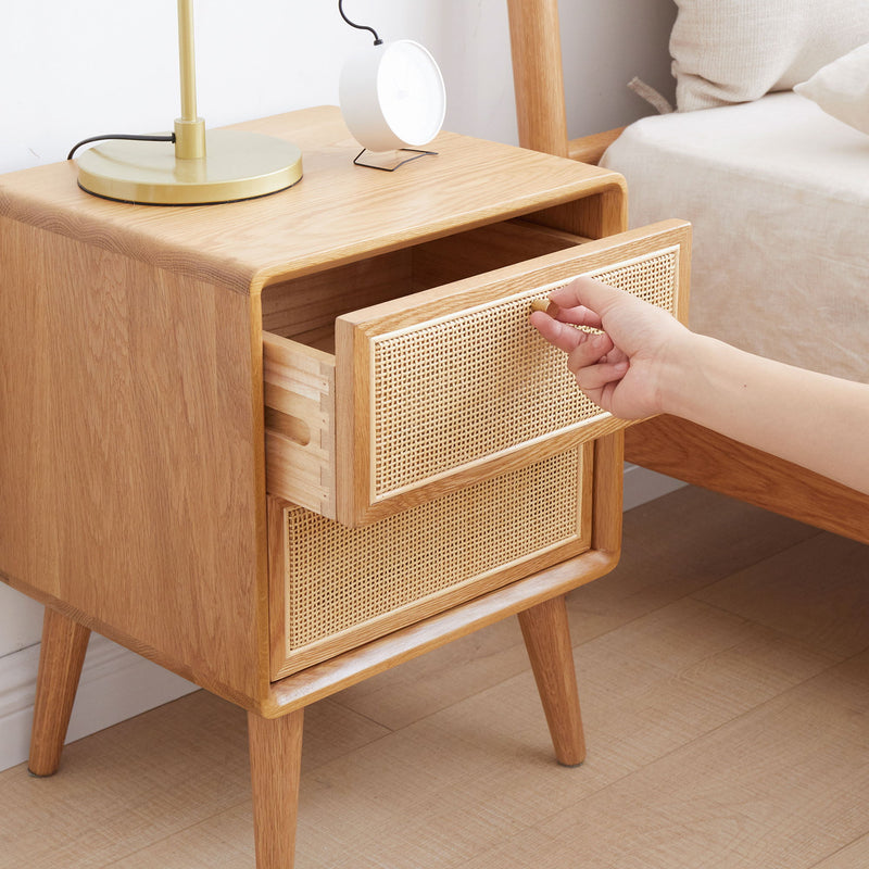 Bedside Cabinet, Modern Simple Nightstands European Beech