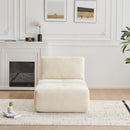 Single Chaise Longue With Movable Ottoman For Living Room
