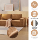 Modular Sectional With Wide Seat Free Combination L Shaped Couch Set Cloud Upholstered Minimalist Boneless Sofa