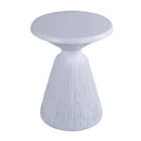 Outdoor End Table, Round Garden Stool - Aqua Grey