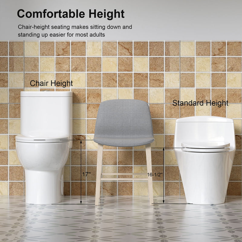 1 Piece Toilet With Tornado Flush, Soft Closing Seat