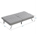 Modern Sofa Bed With Wood Frame And Stainless Legs