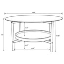 Delfin - Round Coffee Table Set