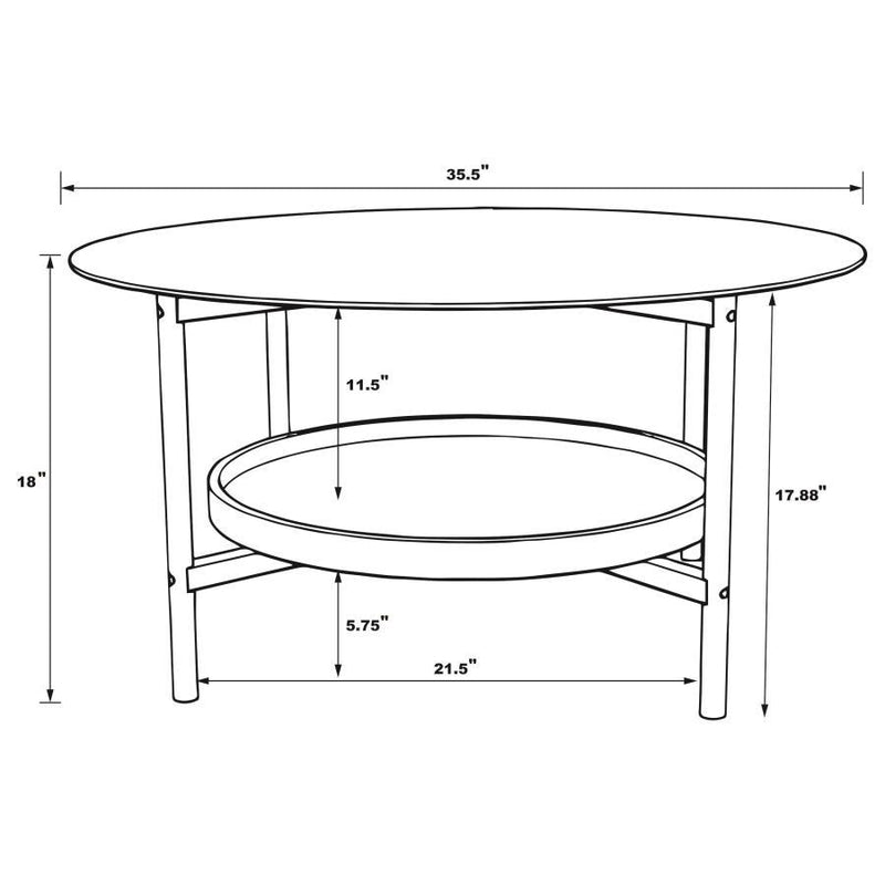 Delfin - Round Coffee Table Set