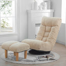 Adjustable Japanese Reclining Floor Chair Sofa With Metal Frame For Living Room