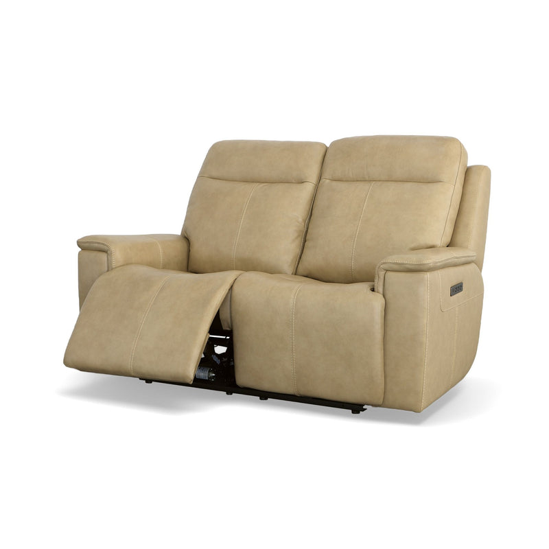 Odell - Power Reclining Loveseat With Power Headrests & Lumbar - Stone