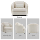 Mariko - Chair With Pillow - Beige Linen