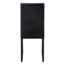 Dining Chair Side Upholstered, For Dining Room (Set of 2) - Black