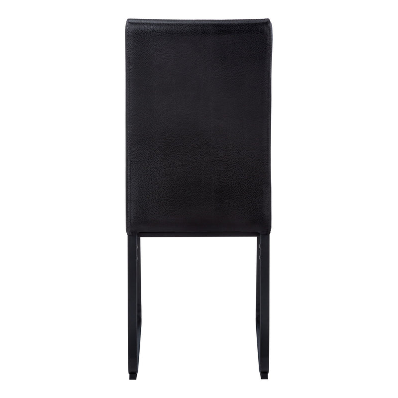 Dining Chair Side Upholstered, For Dining Room (Set of 2) - Black