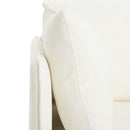 Modern Upholstered Accent Chair With Soft Cushions, Sleek Armrest Design