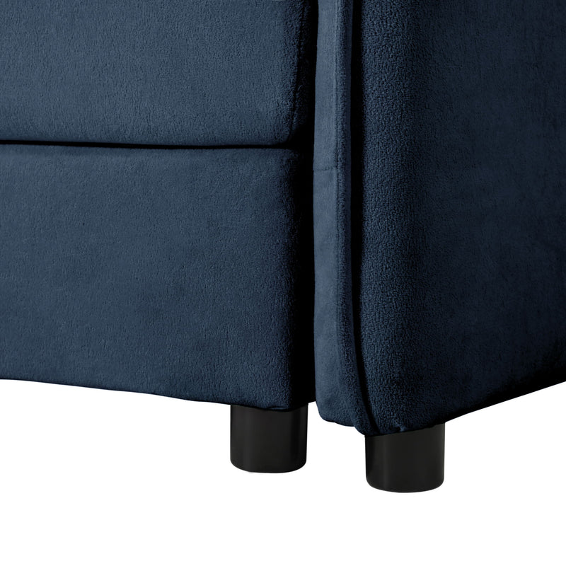Modern Comfy Deep Seat Modular Sectional Sofa Cloud Couch With Ottoman