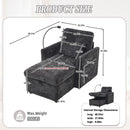 Multifunctional Chenille Recliner Sofa With Storage And Phone Bracket