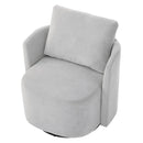 360° Modern Swivel Chair With Upholstered Curved Design