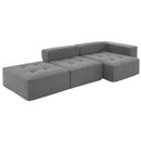 Free Combination L Shaped Modular Sectional, Minimalist Floor Couch Set, Convertible Foam Filled Cloud Compressed Couch For Living Room