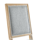 French Country Style Dining Chair With Upholstered Seating And Fluted Legs