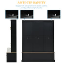 Entryway Hall Tree With Bench And Storage, 5 In 1 Coat Rack