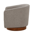 Miramar - Swivel Barrel Chair With Wooden Base