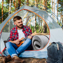 Memory Foam Camping Mattress With Water Resistant Zipper Cover - Gray