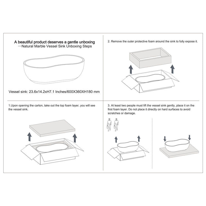 Bathroom Vessel Sink With Wavy Design