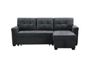 Connor - Fabric Reversible Sectional Sleeper Sofa Chaise With Storage
