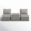 Modern Wicker Outdoor Seating Set With Cushions