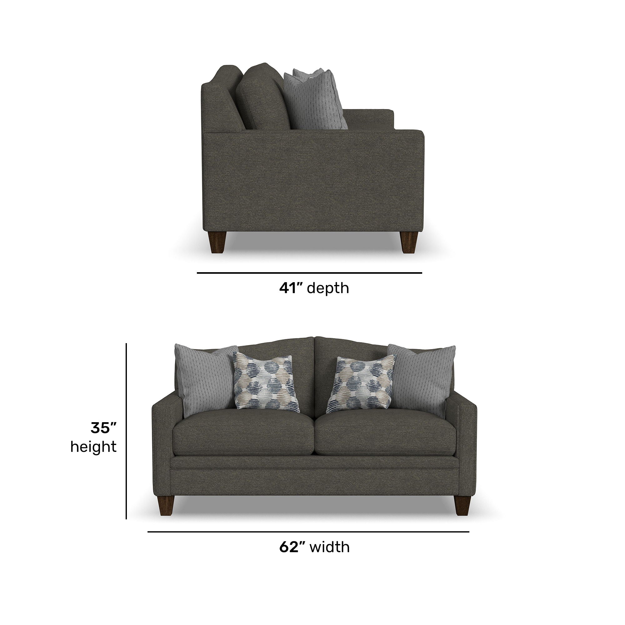 Lottie - Fabric Loveseat