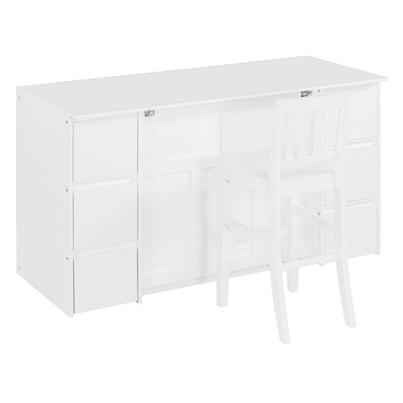 Murphy Bed With Drawers, Cabinets, And USB Ports
