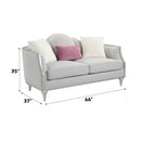Kasa Loveseat - Beige Linen - Atlantic Fine Furniture Inc