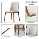 Modern Dining Chairs, Wooden Legs (Set of 2) - Gray