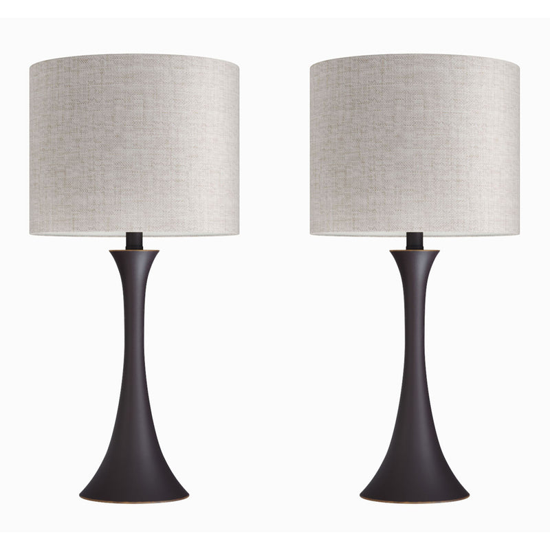 Lenuxe - Contemporary & Modern Design Table Lamp (Set of 2)