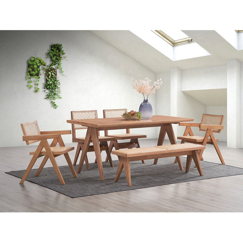 Velentina - Bench - Rattan & Natural