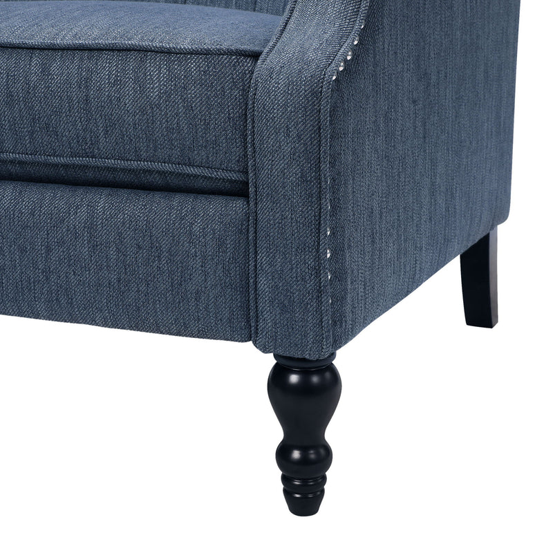 Dunham - Contemporary Fabric Tufted Oversized Pushback Recliner