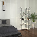 Industrial Style Corner Bookshelf With Thickened Iron Frame