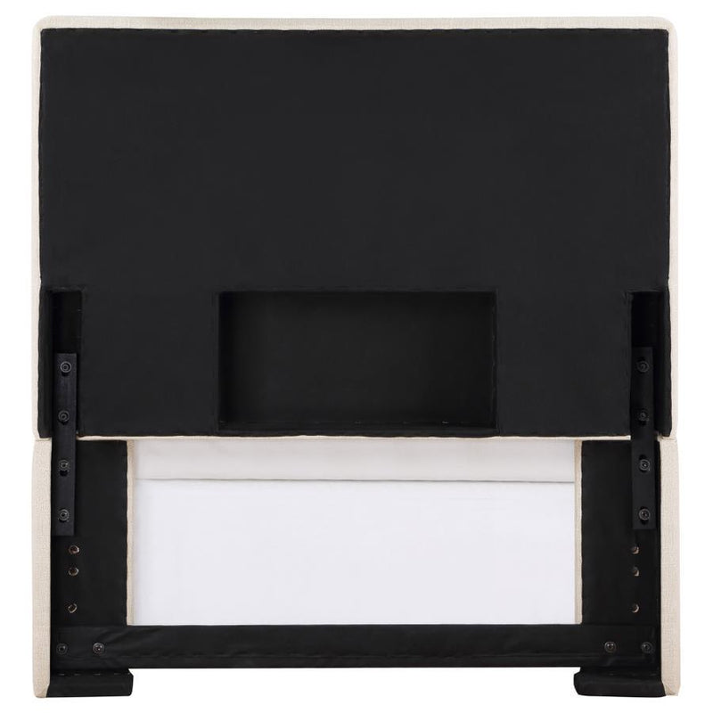 Kosmo - Upholstered Twin Panel Headboard - Sand