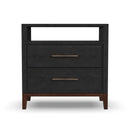 Waterfall - Nightstand - Black