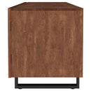 Trask - Wood TV Stand Media Console - Mango Brown