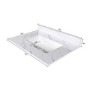 Bianco Carrara Venato Elegant Marble Vanity Top, Bathroom Vanity With Undermount Sink, Sintered Stone