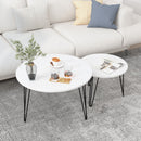 Round Nesting Coffee Table For Living Room (Set of 2)