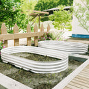 Heavy Duty Galvanized Raised Garden Bed Kit For Vegetables, Flowers & Herbs