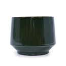 Ceramic Flowerpot, Planter For Patio, Garden, Windowsill (Set of 3) - Antique Green