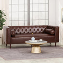 Contemporary 3 Seater Sofa With Tufted Design