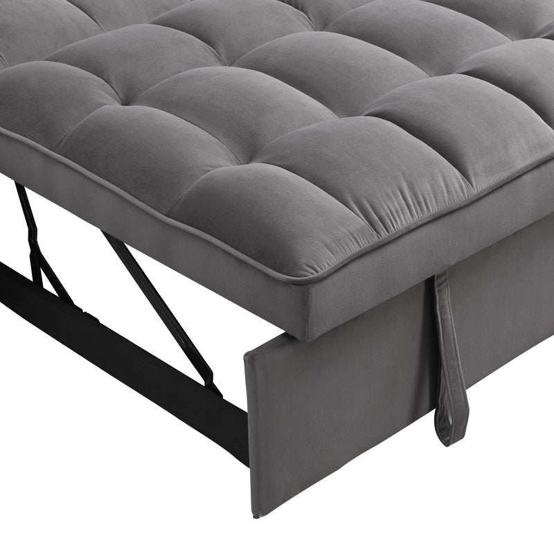 Sofa Bed With Trundle For Small Rooms - Dark Gray