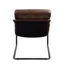 Dolgren - Accent Chair - Sahara Top Grain Leather & Matt Iron